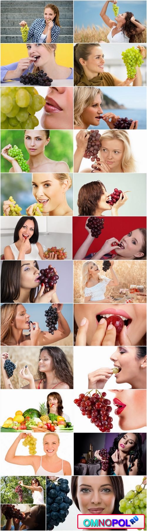 Girl woman eating grapes 25 HQ Jpeg
