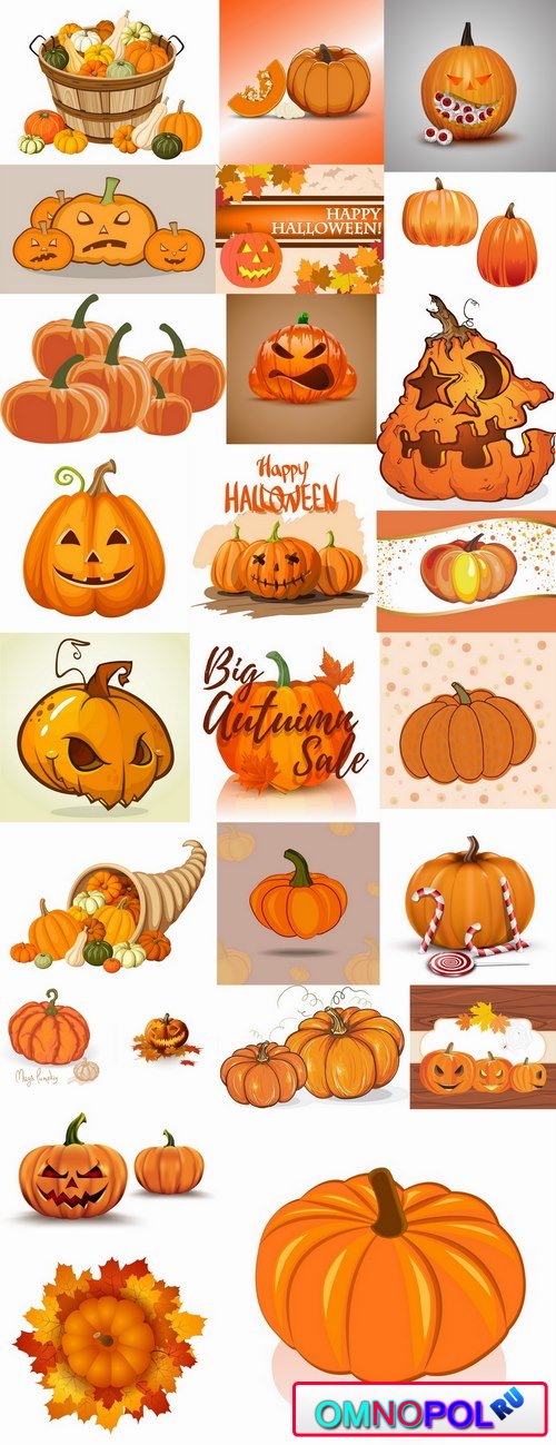 Halloween pumpkin mug scary smile 25 EPS
