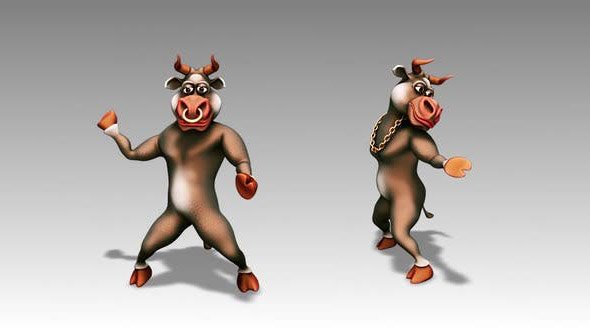 Videohive - Happy Bull - Cartoon Dance 4,10 - Motion Graphics