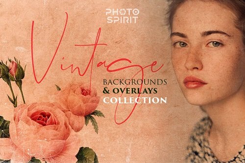 Vintage Photo Backgrounds & Overlays Collection