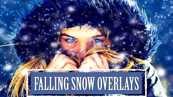 Snow Overlays,Falling snow - 10866525