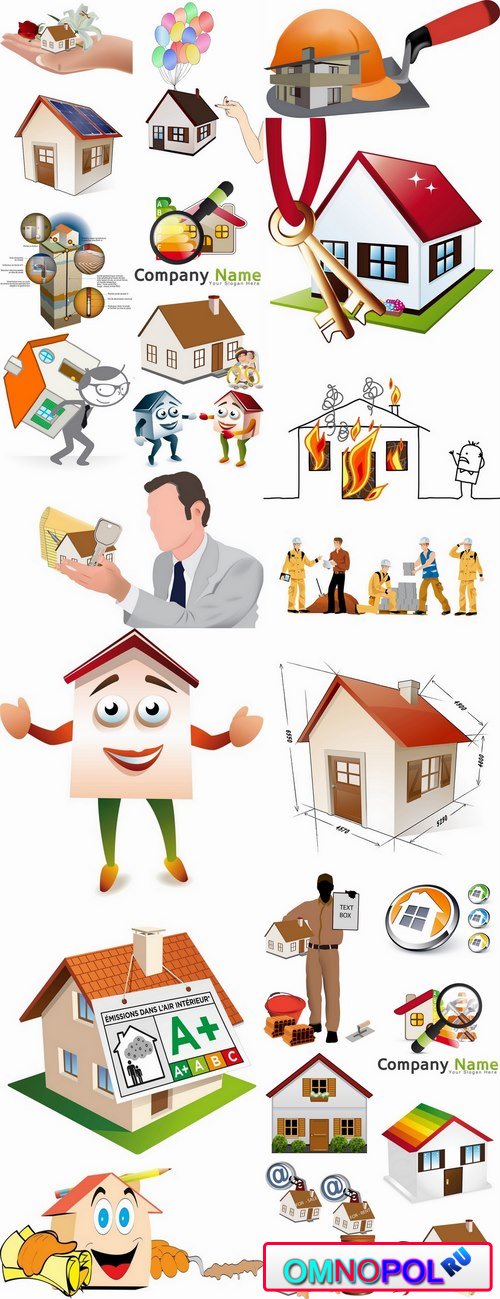 House building housing comfort homeownership vector image 25 EPS