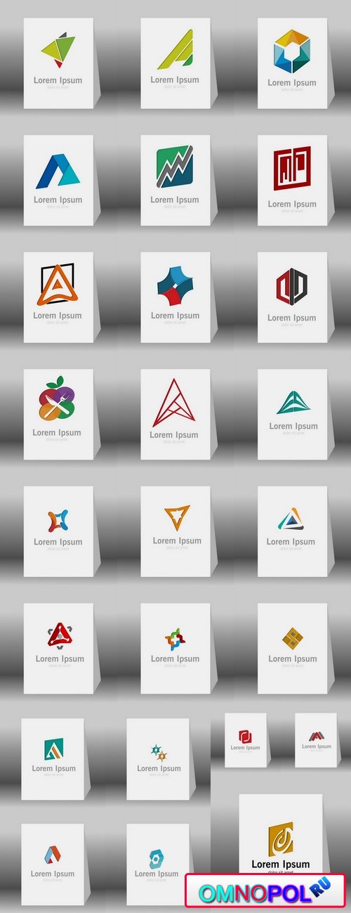 Logo icon web design element site 8-25 EPS