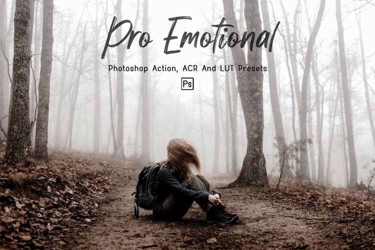 10 Pro Emotional Photoshop Actions, ACR, LUT Preset - 1288209