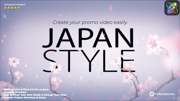 Videohive - Japan Style Intro - Romantic Titles Animation Promo - 35180549 - Project For Final Cut & Apple Motion