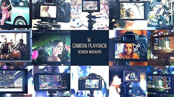 Camera Playback Screen Mockups 2835467 - Project for After Effects